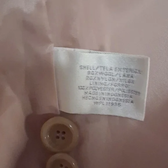 Elegant Cream Pea Coat - Picture 6 of 6